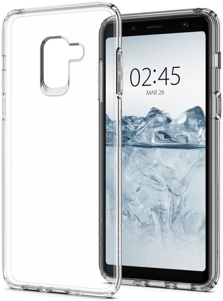 Spigen Liquid Crystal Samsung Galaxy A8 (2018) Hoesje Crystal Clear afbeelding 3