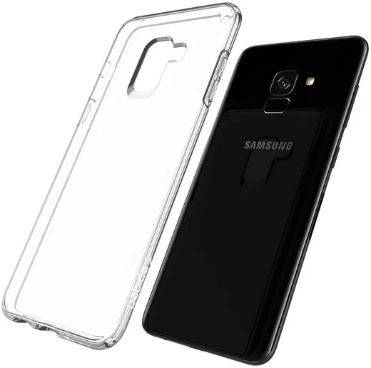 Spigen Liquid Crystal Samsung Galaxy A8 (2018) Hoesje Crystal Clear afbeelding 4