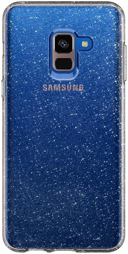 Spigen Liquid Crystal Glitter Samsung Galaxy A8 (2018) Hoesje Transpar afbeelding 4