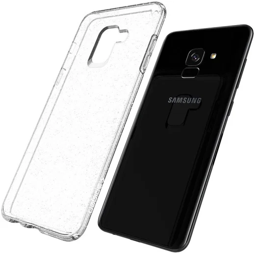 Spigen Liquid Crystal Glitter Samsung Galaxy A8 (2018) Hoesje Transpar afbeelding 14