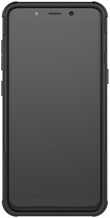 Samsung Galaxy A8 (2018) Hybride Kickstand Hoesje Zwart afbeelding 4