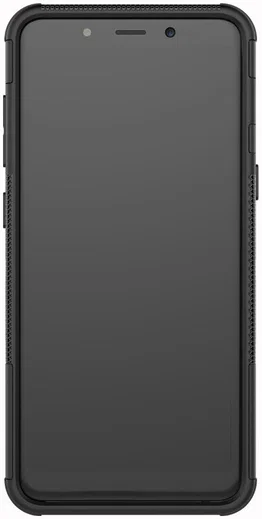 Samsung Galaxy A8 (2018) Hybride Kickstand Hoesje Zwart afbeelding 4