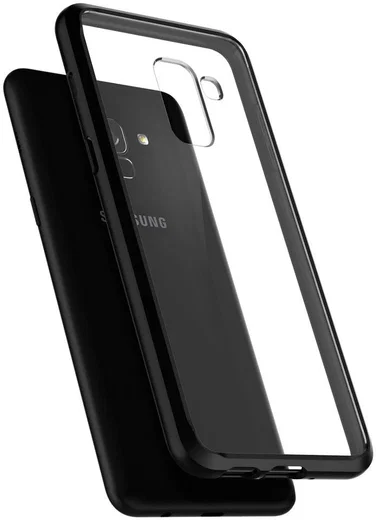 Spigen Ultra Hybrid Case Samsung Galaxy A8 (2018) Matte Black afbeelding 3