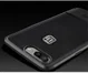 OnePlus 5 Hoesje TPU Met Leren Textuur Zwart afbeelding 3