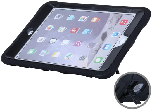 Robuust Hybride Apple iPad Mini Hoesje Zwart afbeelding 8