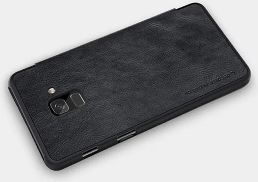Nillkin Qin Series Flip Hoesje Samsung Galaxy A8 (2018) Zwart afbeelding 8