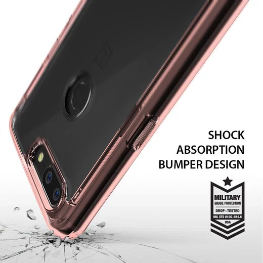 Ringke Fusion OnePlus 5T Hoesje Rose Gold afbeelding 2