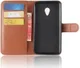 Alcatel U5 4G Portemonnee Hoesje met Lychee Textuur Bruin afbeelding 6