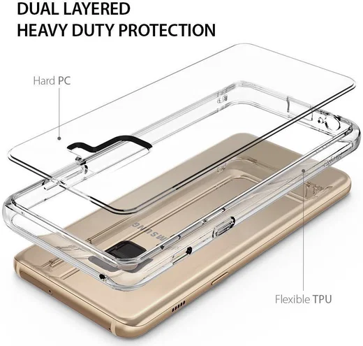 Ringke Fusion Samsung Galaxy A8 2018 Hoesje Doorzichtig Clear afbeelding 4