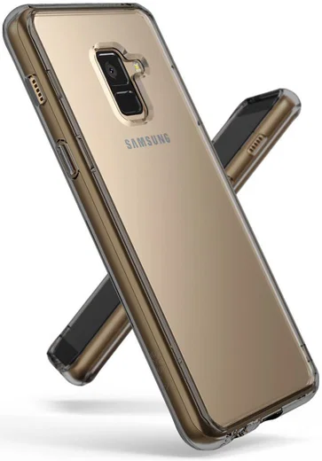 Ringke Fusion Samsung Galaxy A8 2018 Hoesje Doorzichtig Smoke Black afbeelding 7