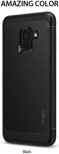 Ringke Onyx Samsung Galaxy A8 2018 Rugged Hoesje Zwart afbeelding 8