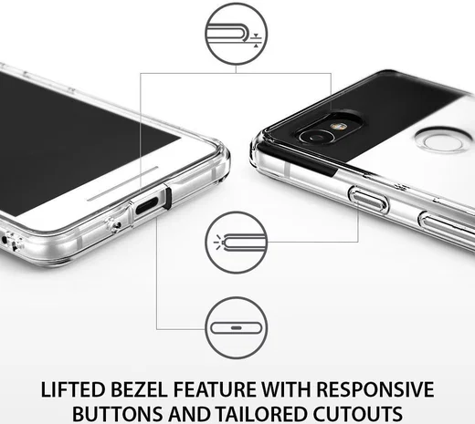 Ringke Fusion Google Pixel 2 XL Hoesje Transparant afbeelding 4