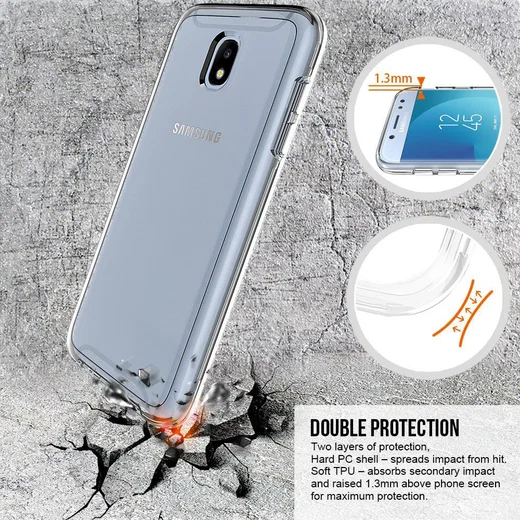 Samsung Galaxy J5 (2017)  Hoesje Armor Backcover Transparant afbeelding 3