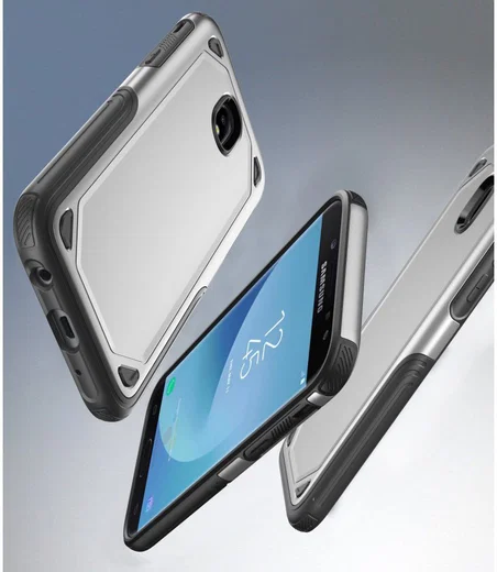Samsung Galaxy J5 (2017) Stevig Hybride Hoesje Zwart afbeelding 4