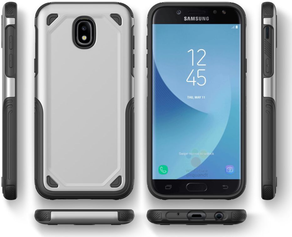 Samsung Galaxy J5 (2017) Stevig Hybride Hoesje Zwart afbeelding 5