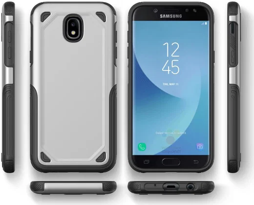 Samsung Galaxy J5 (2017) Stevig Hybride Hoesje Zwart afbeelding 5