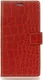 Alcatel U5 HD Portemonnee Hoesje Krokodil Structuur Rood afbeelding 1