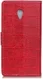 Alcatel U5 HD Portemonnee Hoesje Krokodil Structuur Rood afbeelding 4