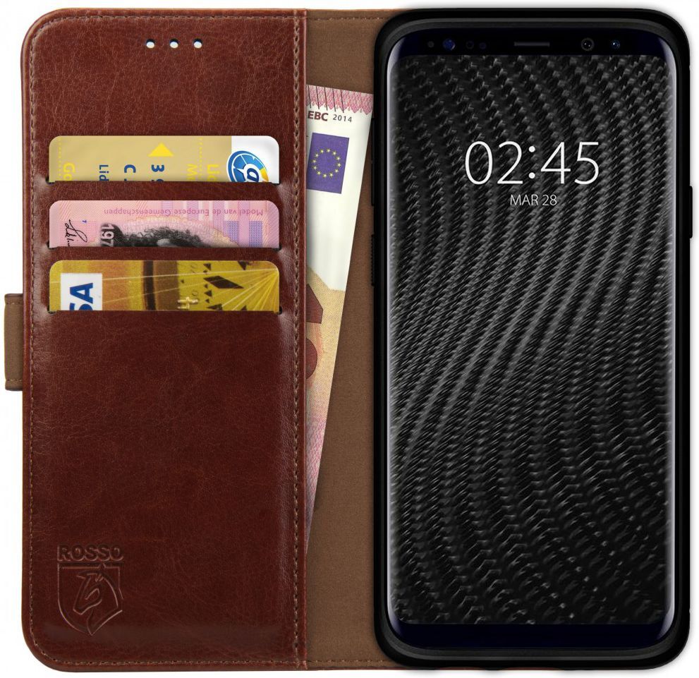 Rosso Element Samsung Galaxy S9 Hoesje Book Cover Bruin afbeelding 1