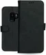 Rosso Deluxe Samsung Galaxy S9 Hoesje Echt Leer Book Case Zwart afbeelding 14