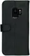 Rosso Deluxe Samsung Galaxy S9 Hoesje Echt Leer Book Case Zwart afbeelding 6