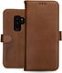Rosso Deluxe Samsung Galaxy S9 Plus Hoesje Echt Leer Book Case Bruin afbeelding 11