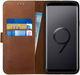 Rosso Deluxe Samsung Galaxy S9 Plus Hoesje Echt Leer Book Case Bruin afbeelding 1