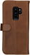 Rosso Deluxe Samsung Galaxy S9 Plus Hoesje Echt Leer Book Case Bruin afbeelding 4