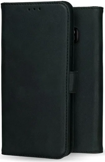 Rosso Deluxe Samsung Galaxy S9 Plus Hoesje Echt Leer Book Case Zwart afbeelding 9