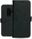 Rosso Deluxe Samsung Galaxy S9 Plus Hoesje Echt Leer Book Case Zwart afbeelding 13