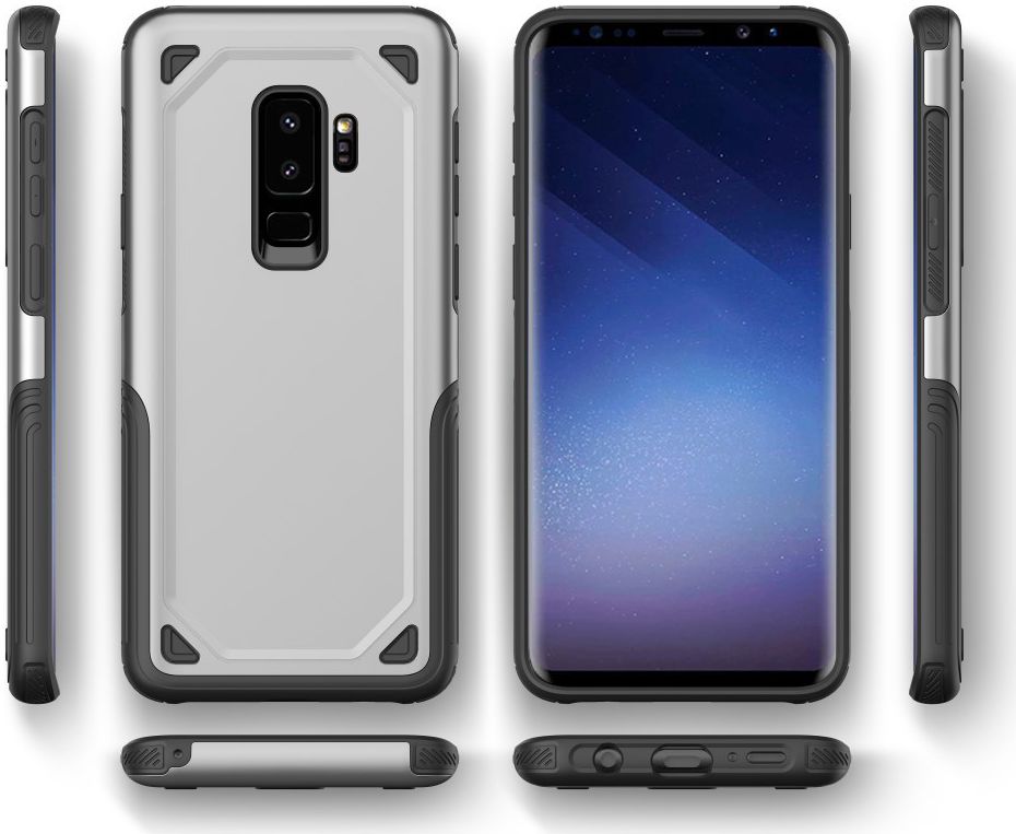 Samsung Galaxy S9+ Hybride Rugged Armor - Zilver afbeelding 5