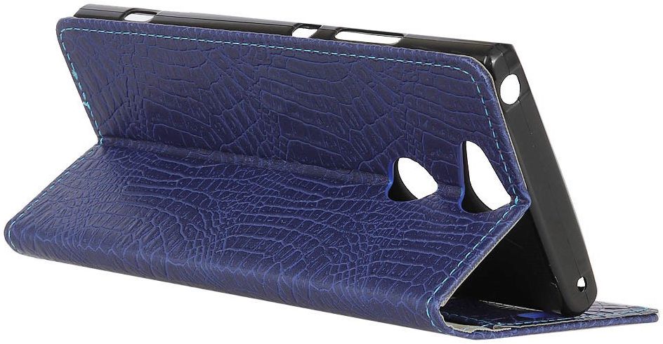 Sony Xperia XA2 Flip Hoesje met Standaard Donker Blauw afbeelding 4