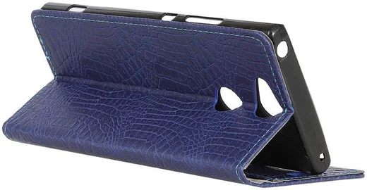 Sony Xperia XA2 Flip Hoesje met Standaard Donker Blauw afbeelding 4