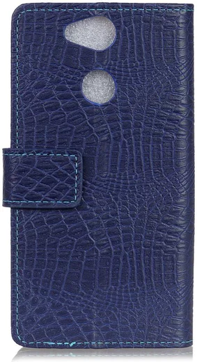 Sony Xperia XA2 Flip Hoesje met Standaard Donker Blauw afbeelding 5