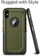 Apple iPhone X Hybride Rugged Armor - Groen afbeelding 2