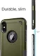 Apple iPhone X Hybride Rugged Armor - Groen afbeelding 8