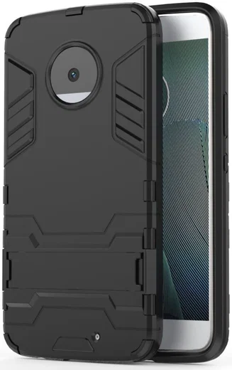 Hybride Motorola Moto X4 Hoesje Zwart afbeelding 2