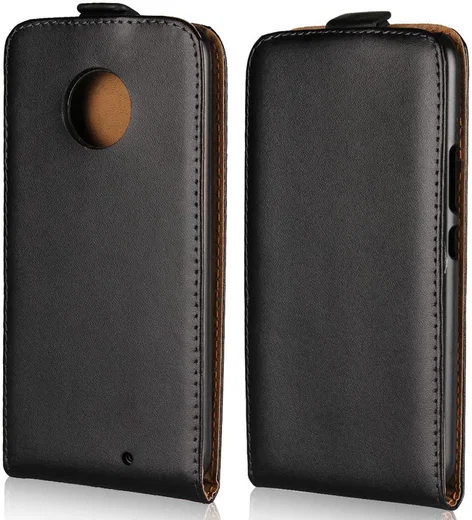 Motorola Moto X4 (4th gen.) Klassieke Flip Case Zwart afbeelding 1