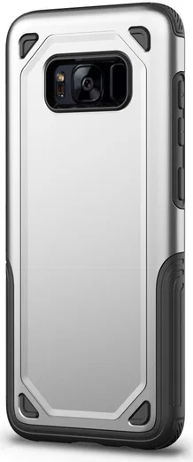 Samsung Galaxy S8 Hybride Rugged Armor Zilver afbeelding 2
