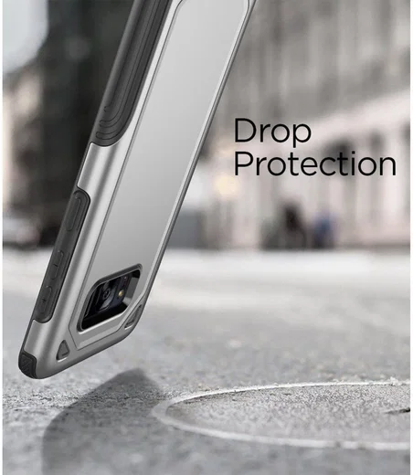 Samsung Galaxy S8 Hybride Rugged Armor Zilver afbeelding 5