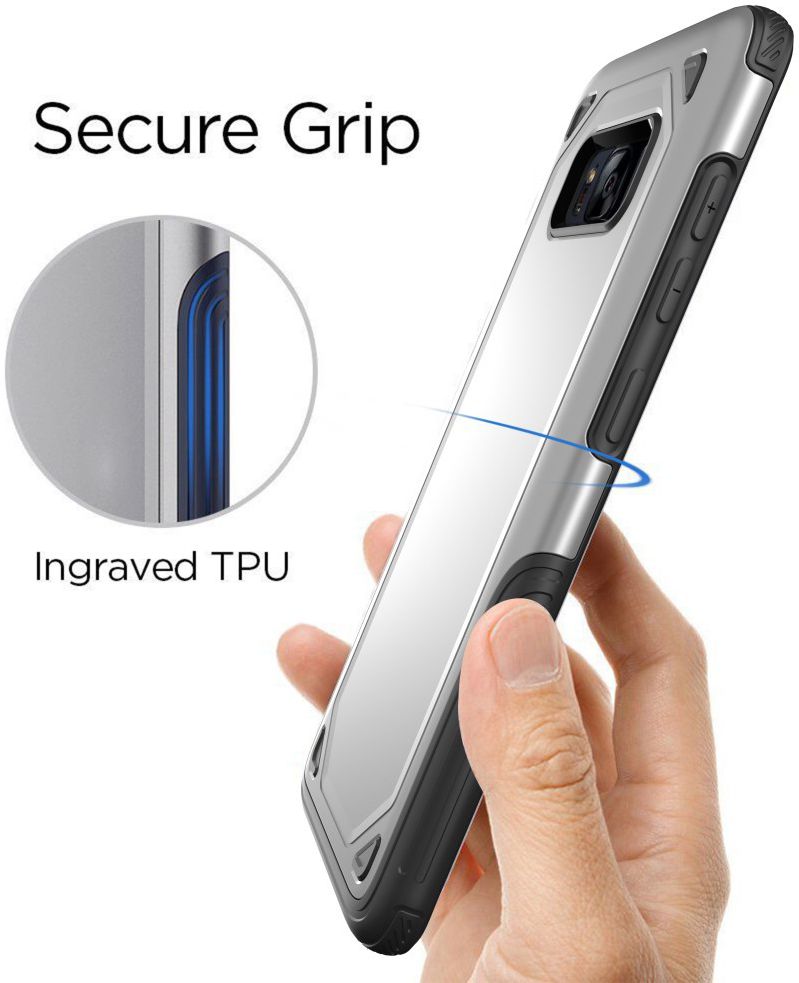 Samsung Galaxy S8 Hybride Rugged Armor Zilver afbeelding 8