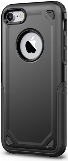 Apple iPhone 8 / 7 Hybride Rugged Armor - Zwart afbeelding 2