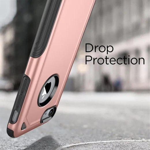 Apple iPhone 8 / 7 Hybride Rugged Armor - Roze Goud afbeelding 5