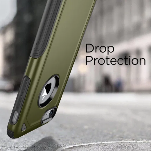 Apple iPhone 8 / 7 Hybride Rugged Armor - Leger Groen afbeelding 5