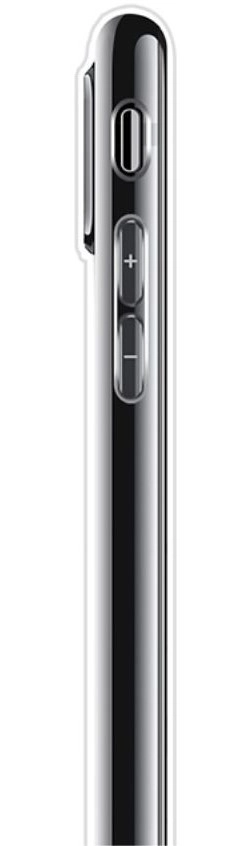 Apple iPhone X TPU Hoesje Blauwe Bloem Transparant afbeelding 3