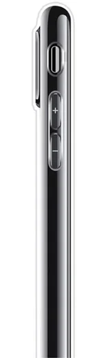 Apple iPhone X TPU Hoesje Blauwe Bloem Transparant afbeelding 3