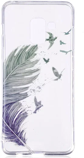 Samsung Galaxy A8 (2018) TPU Back Cover Feather afbeelding 1