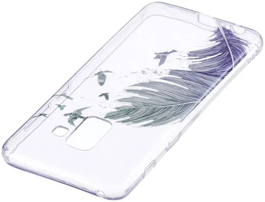 Samsung Galaxy A8 (2018) TPU Back Cover Feather afbeelding 3