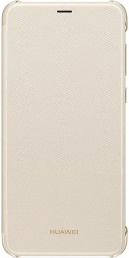 Huawei P Smart Originele flip cover goud afbeelding 2