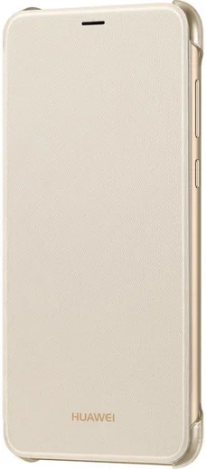 Huawei P Smart Originele flip cover goud afbeelding 4